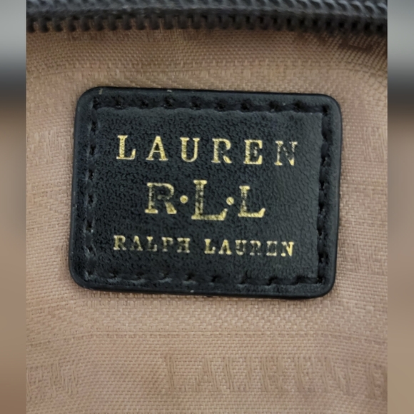 Lauren Ralph Lauren Black & White Houndstooth Wristlet
